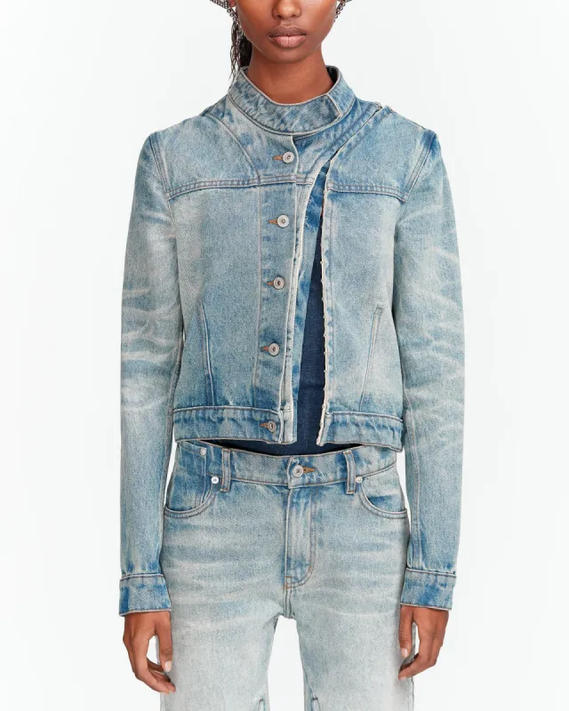 Denim Moto Jacket sold by TNT Fashion