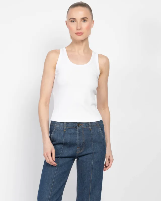 Rib Classic Cropped Tank sold by TNT Fashion