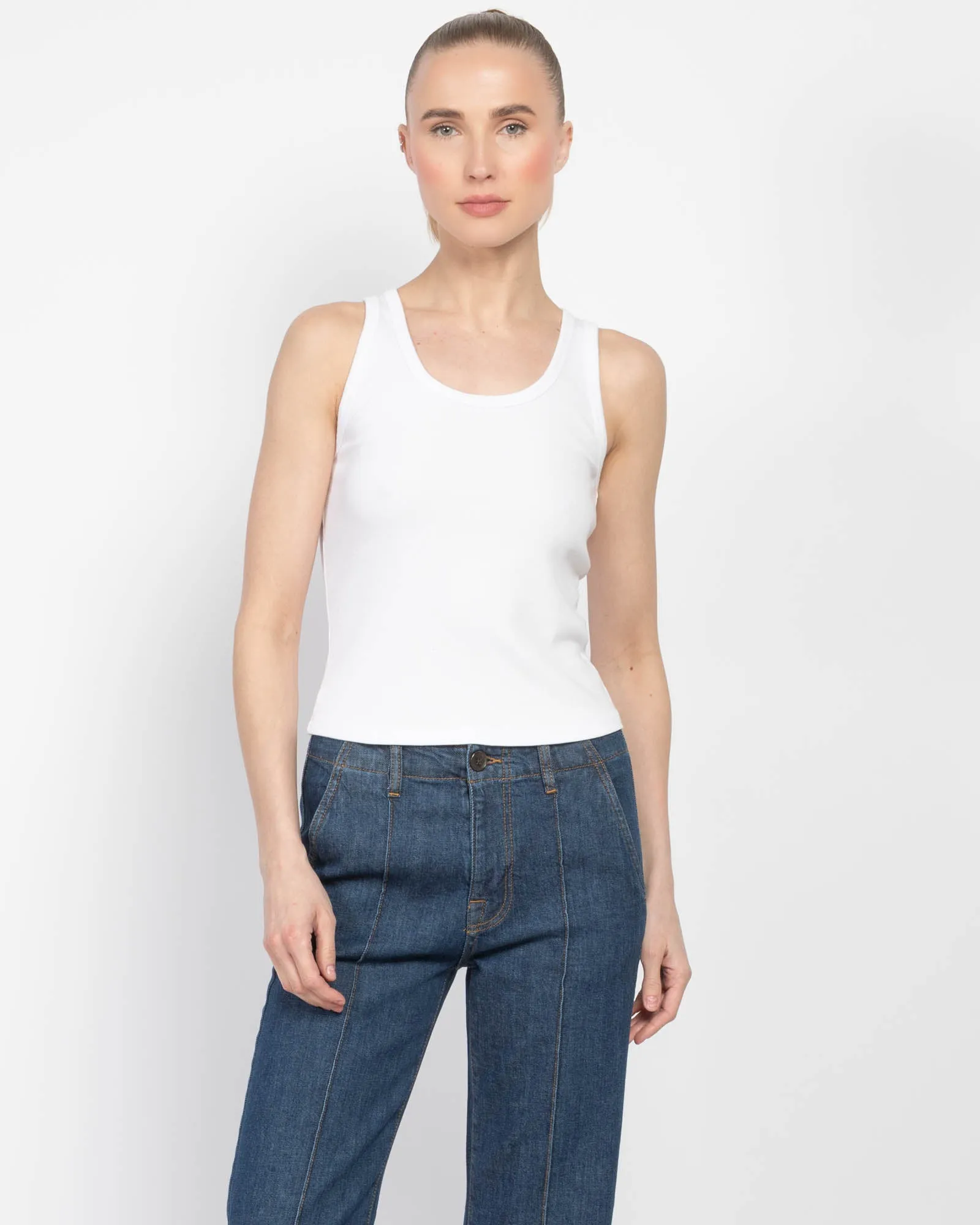 Rib Classic Cropped Tank sold by TNT Fashion