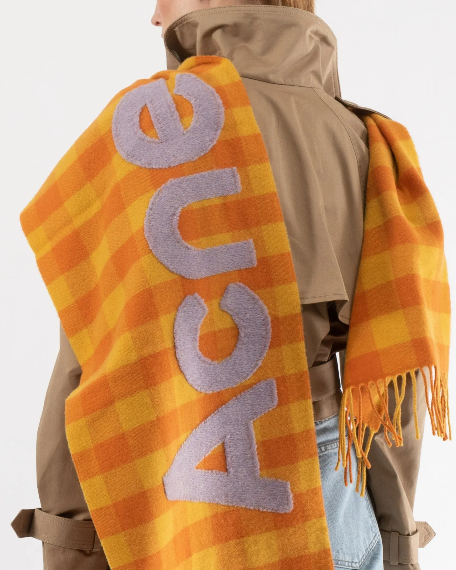Checked Logo Scarf sold by TNT Fashion product image thumbnail 3