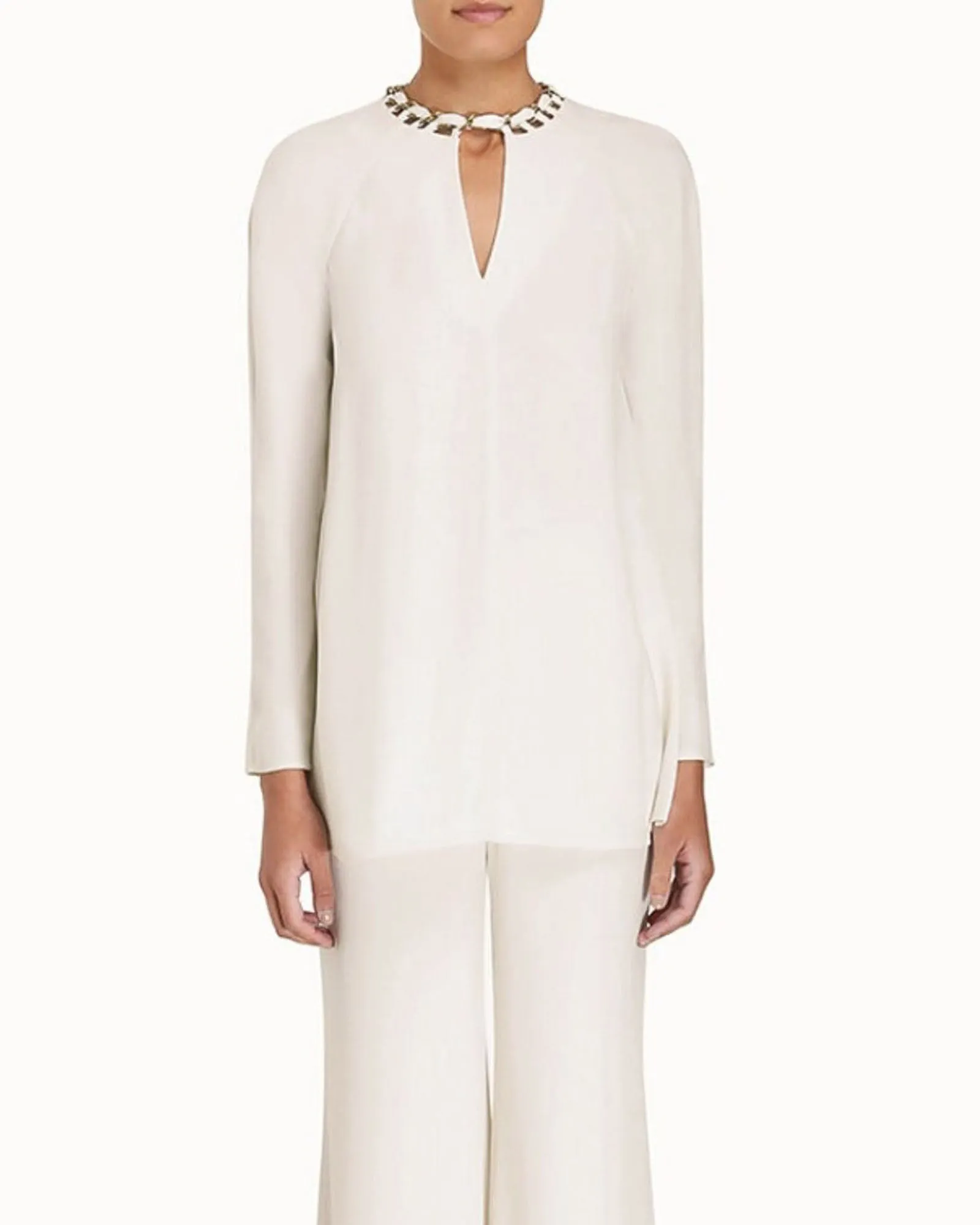 Chain Embellished Tunic Top sold by TNT Fashion