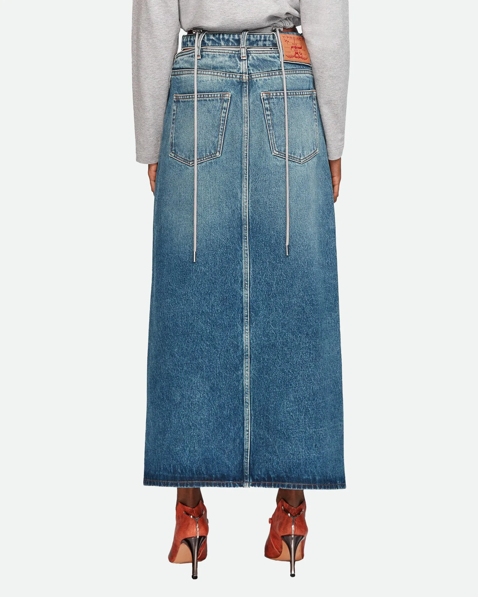 Y Belt Denim Skirt sold by TNT Fashion product image thumbnail 3