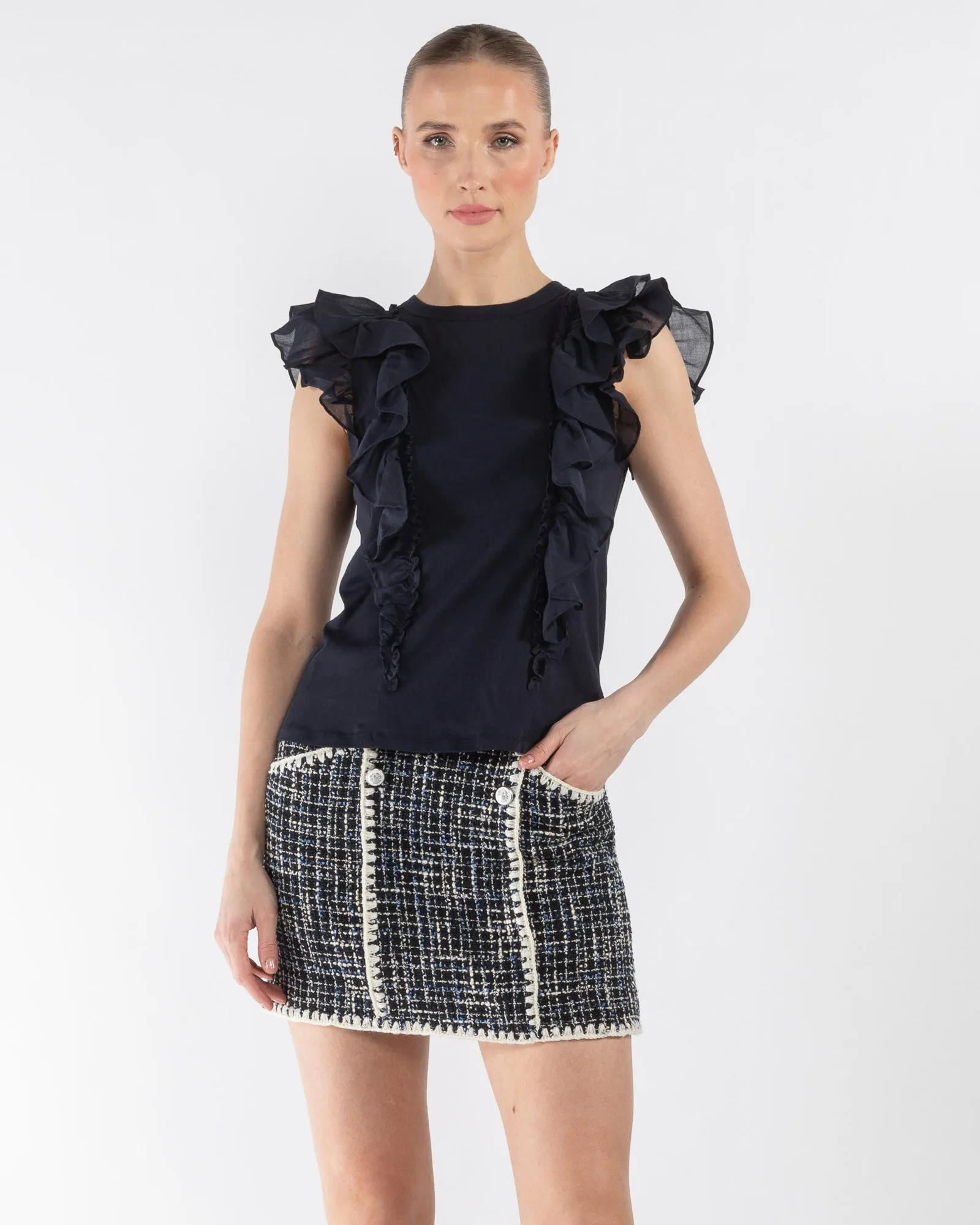 Bardot Ruffle Top sold by TNT Fashion