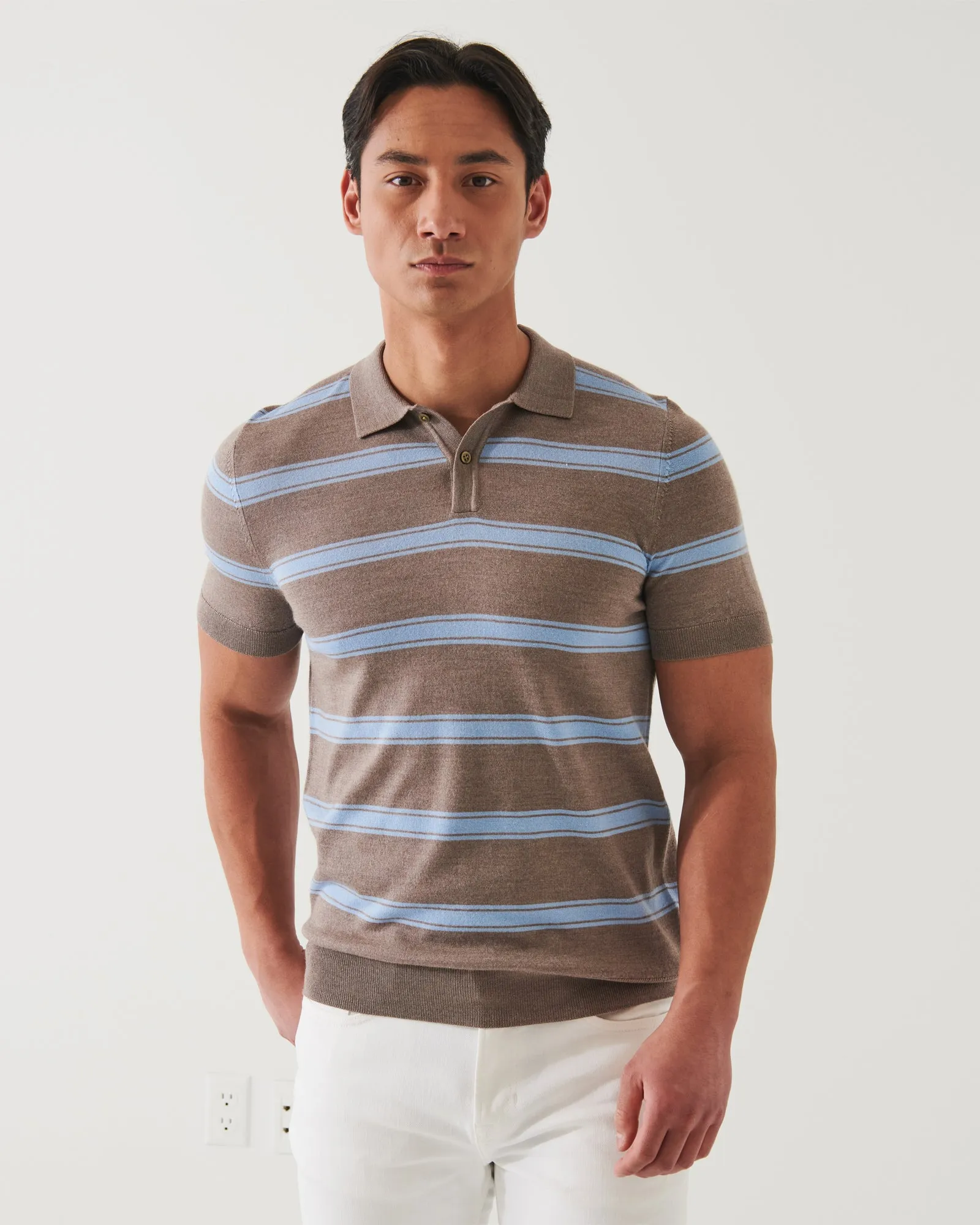 Short Sleeve Stripe Polo sold by TNT Fashion product image thumbnail 2