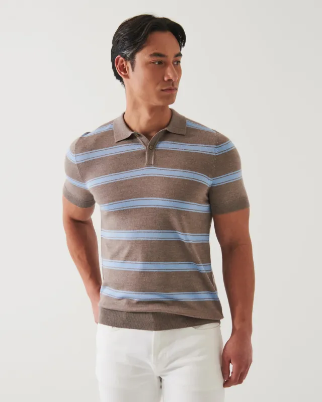 Short Sleeve Stripe Polo sold by TNT Fashion