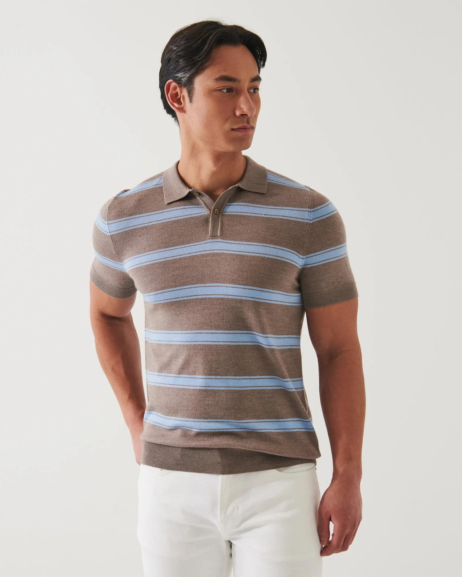 Short Sleeve Stripe Polo sold by TNT Fashion