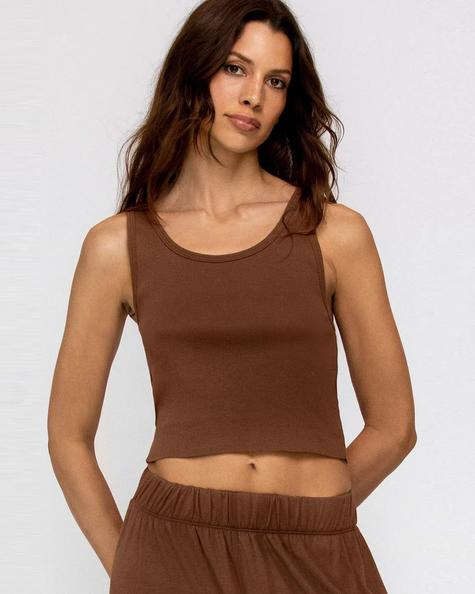 Cropped Scoop Tank sold by TNT Fashion