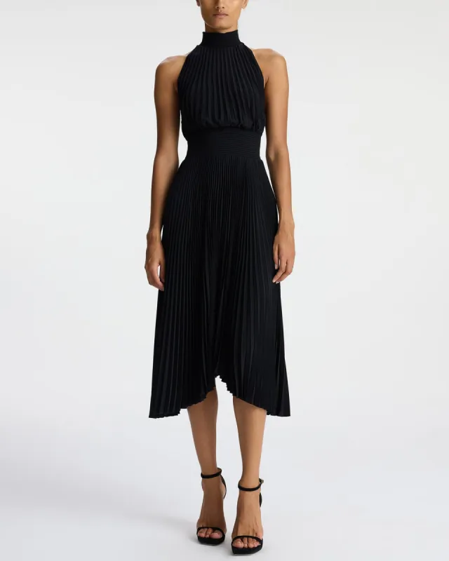 Renzo Pleated Midi Dress sold by TNT Fashion