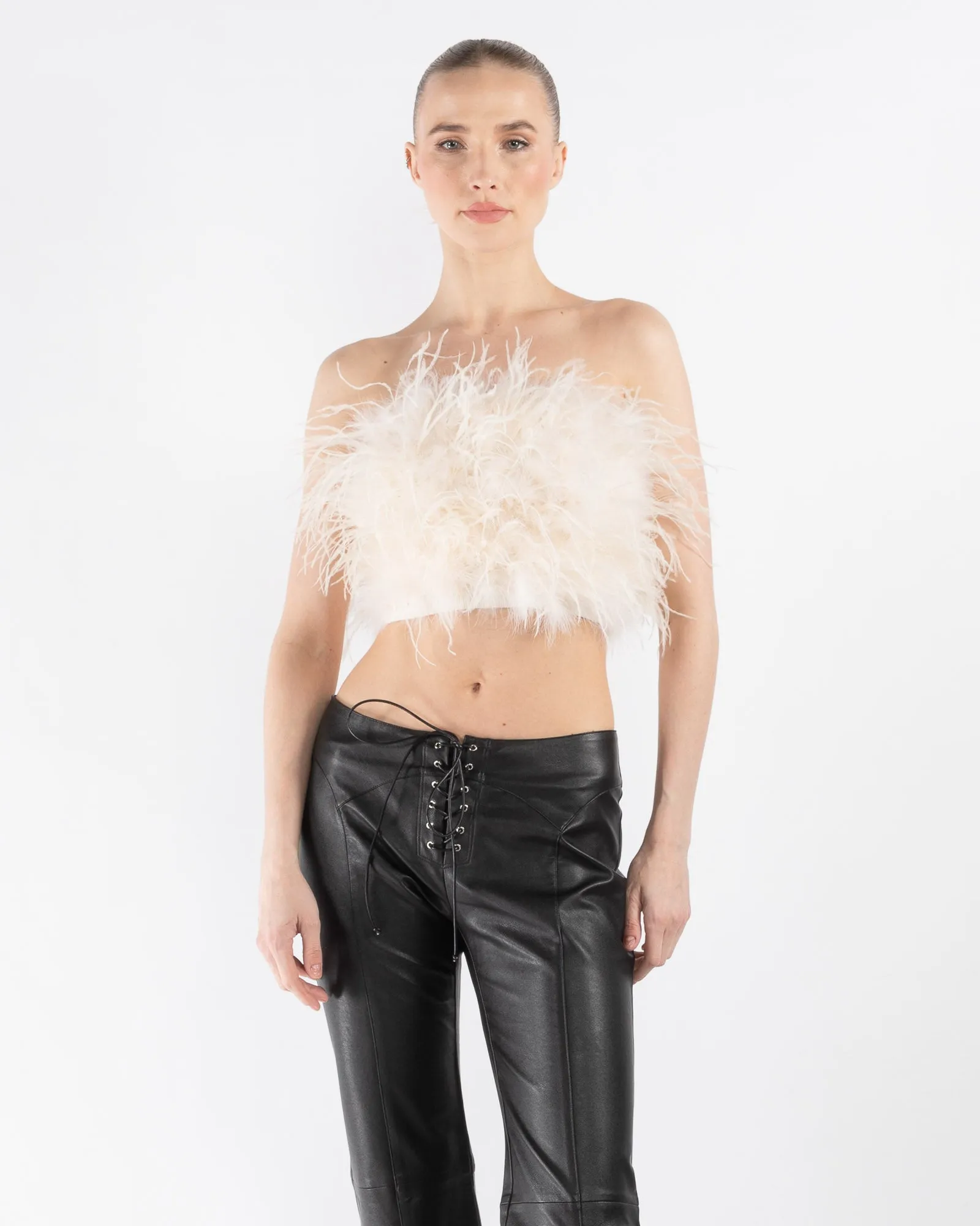 Feather Tube Top sold by TNT Fashion