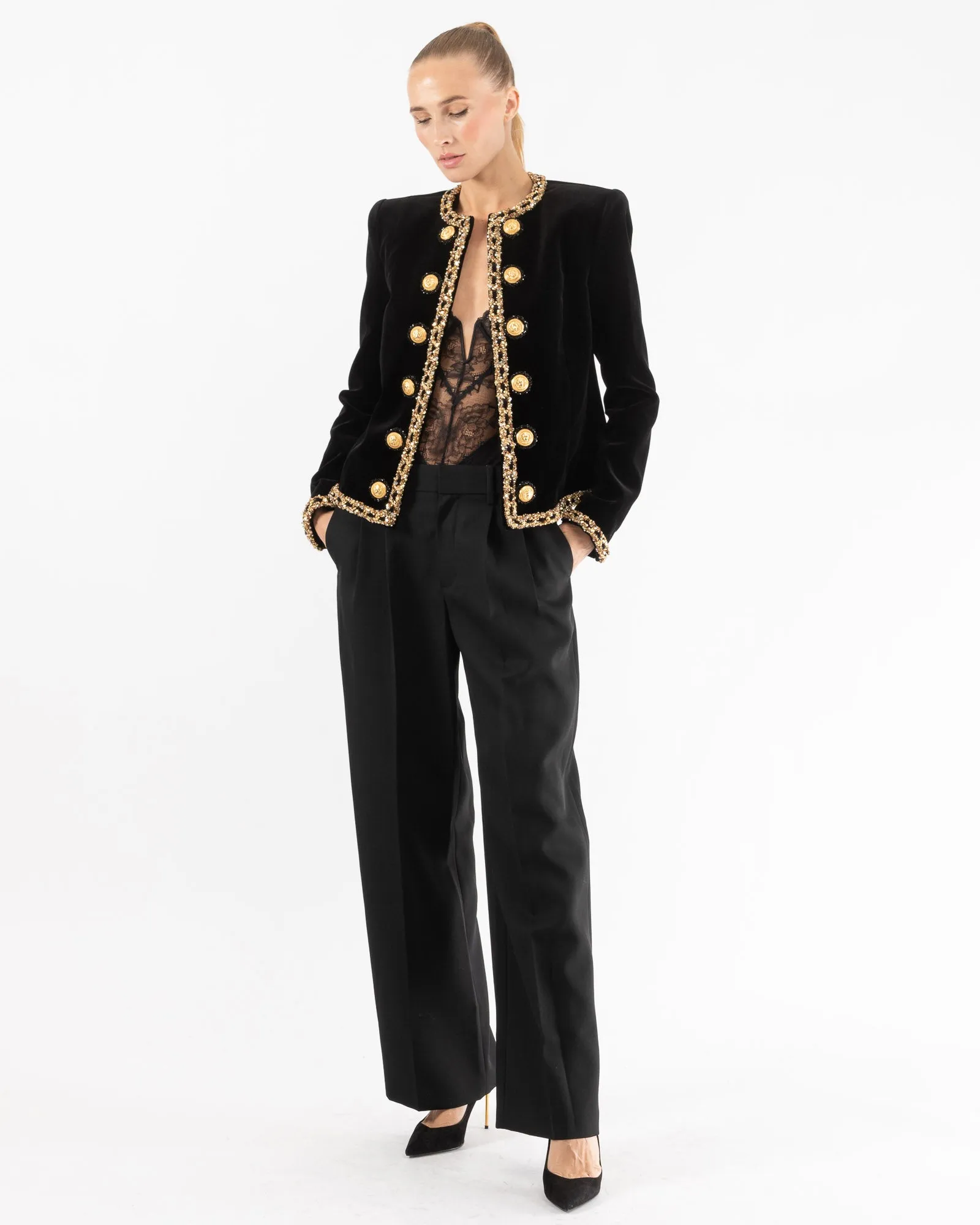 Sequins Embroidered Jacket sold by TNT Fashion product image thumbnail 2