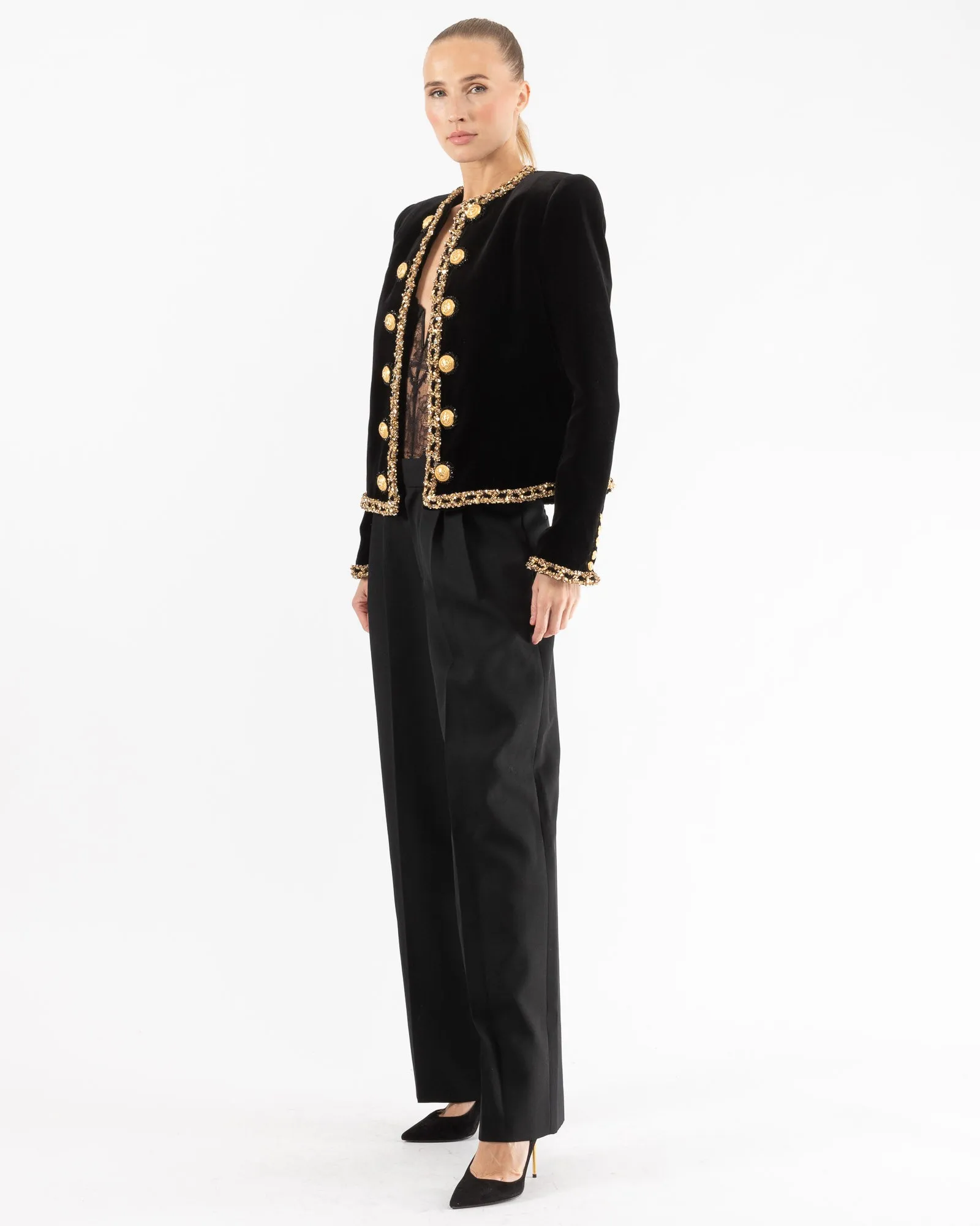 Sequins Embroidered Jacket sold by TNT Fashion product image thumbnail 3