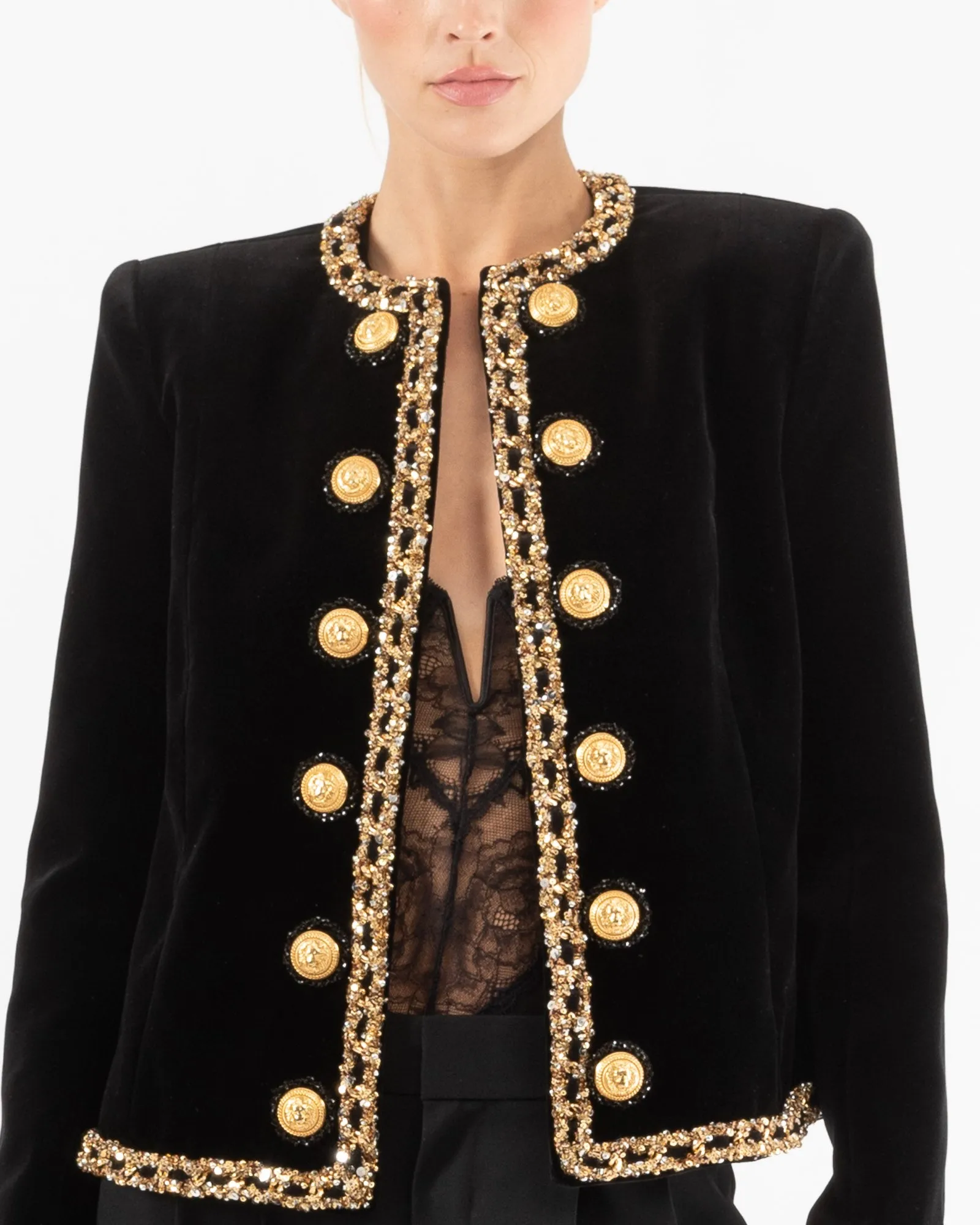Sequins Embroidered Jacket sold by TNT Fashion product image thumbnail 5