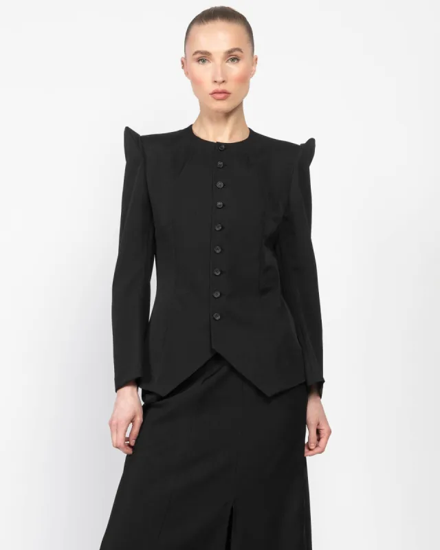 Collarless Jacket sold by TNT Fashion