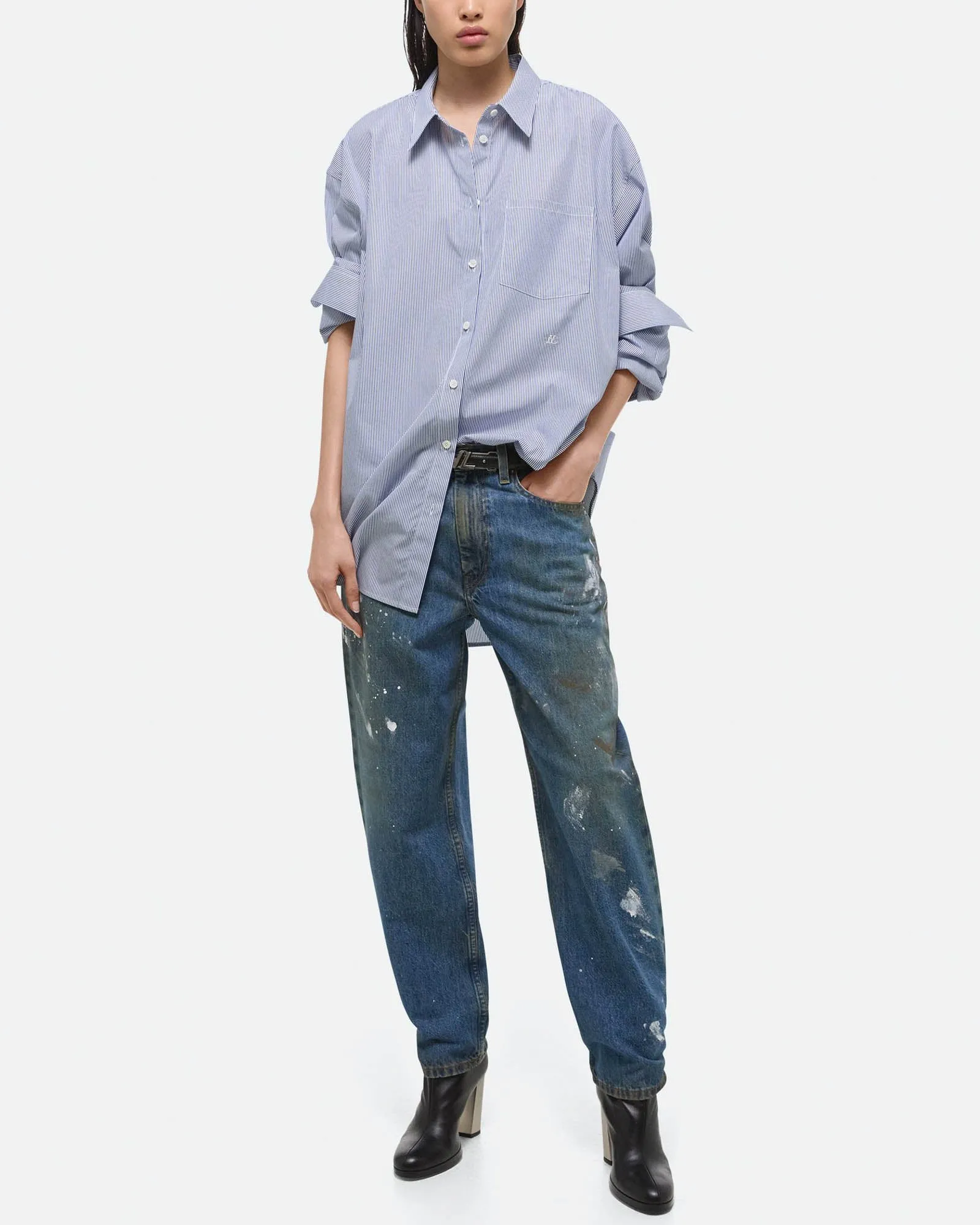 Oversized Striped Shirt sold by TNT Fashion product image thumbnail 2