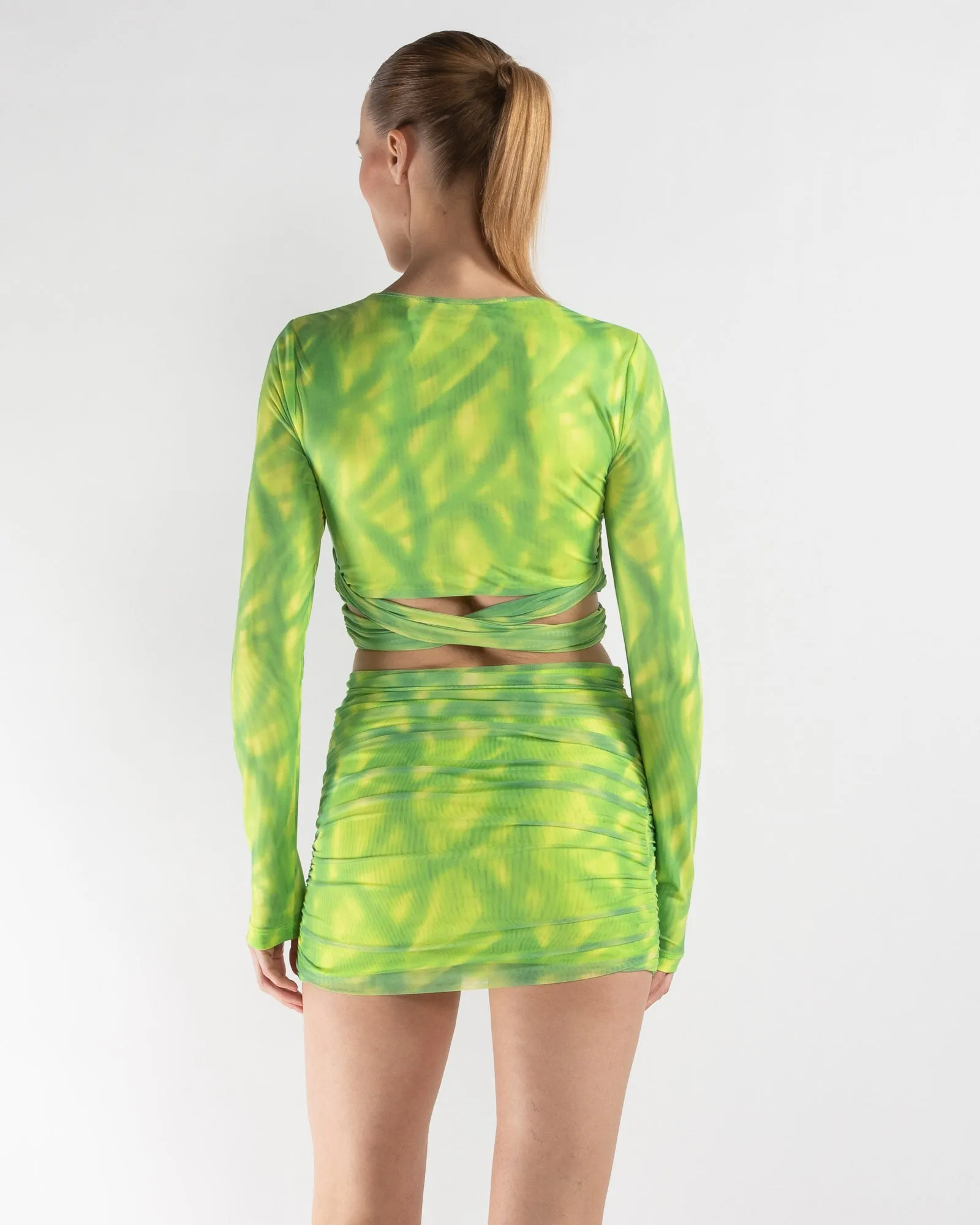 Mesh Long Sleeve Crop Top sold by TNT Fashion product image thumbnail 3