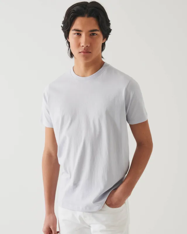 Organic Pima High Neck Crew Tee sold by TNT Fashion