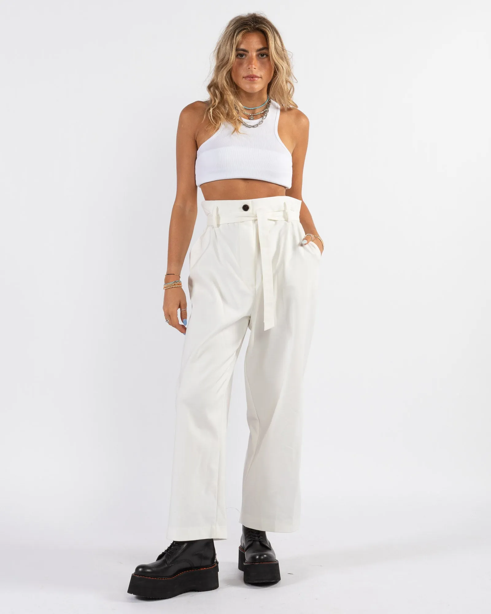 Paper Bag Cropped Pants sold by TNT Fashion product image thumbnail 2