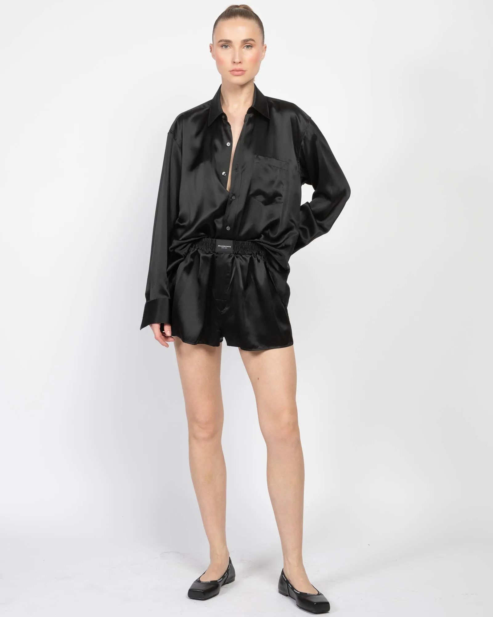 Logo Button Up Boxer Romper sold by TNT Fashion product image thumbnail 2