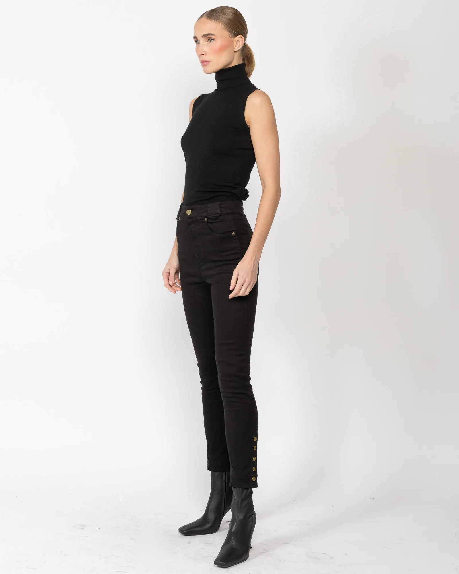 Snapped Denim Leggings sold by TNT Fashion product image thumbnail 4