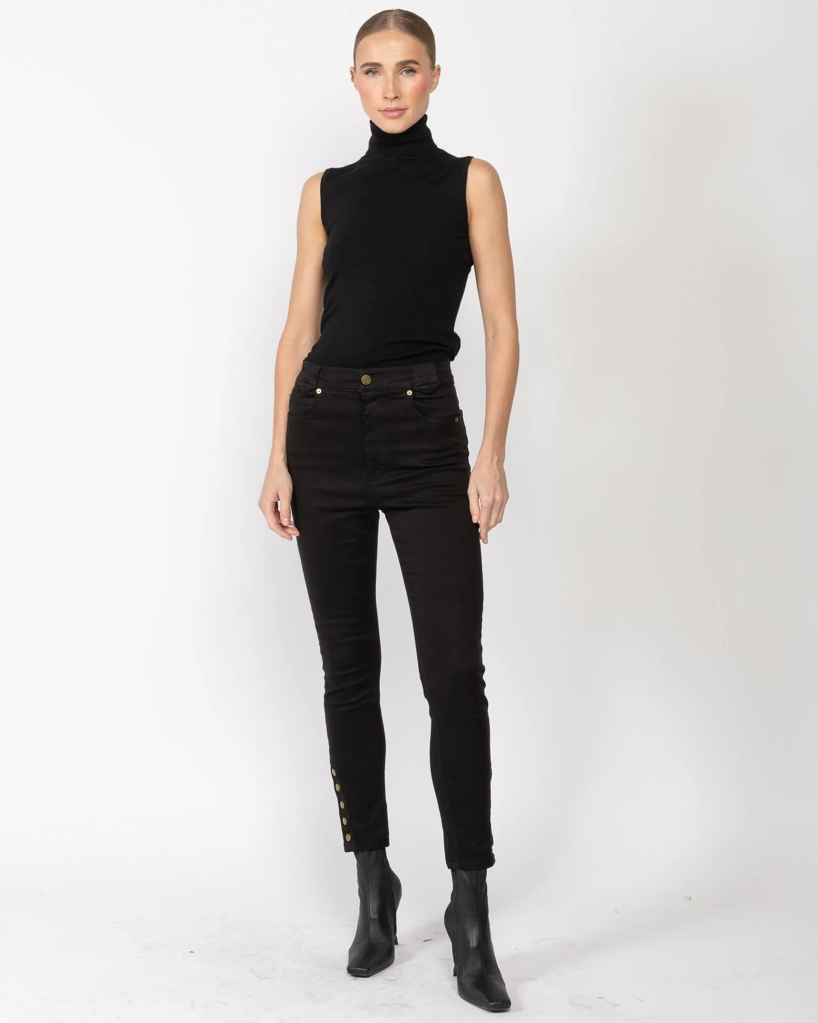 Snapped Denim Leggings sold by TNT Fashion product image thumbnail 2