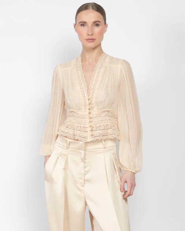 V-Neck Bodice Top sold by TNT Fashion