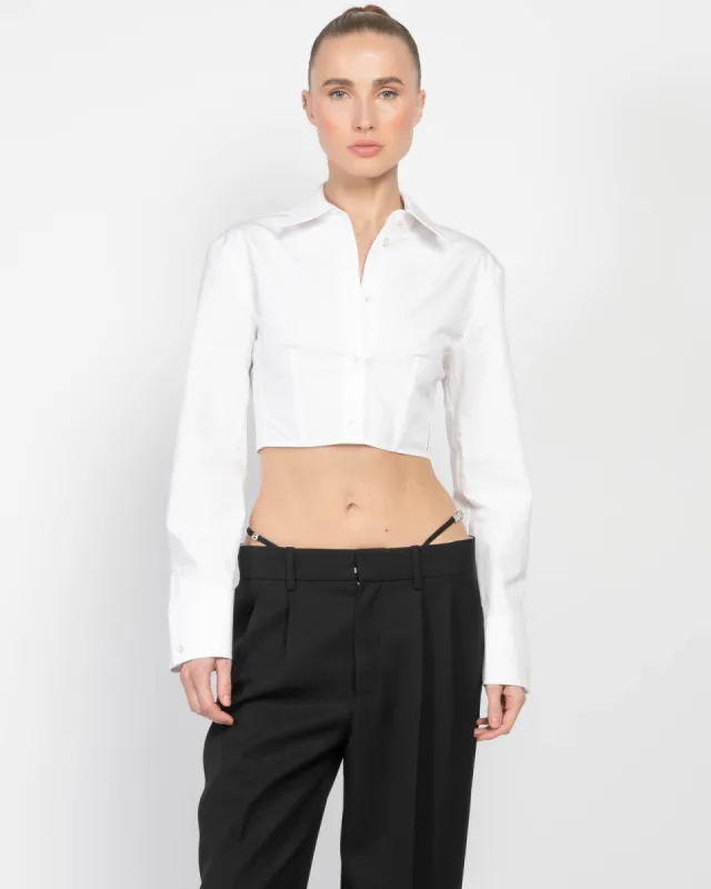 Long Sleeve Boning Shirt sold by TNT Fashion