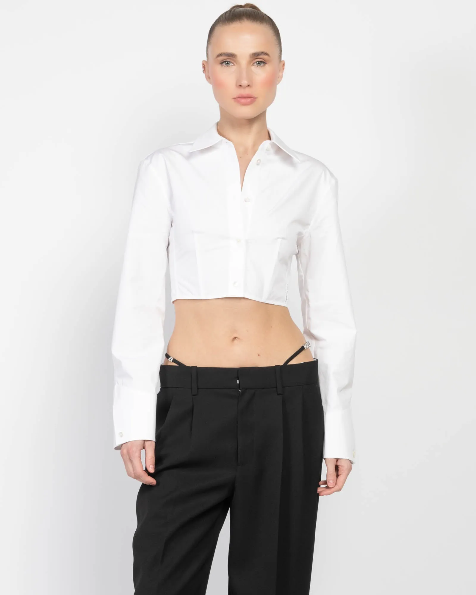 Long Sleeve Boning Shirt sold by TNT Fashion