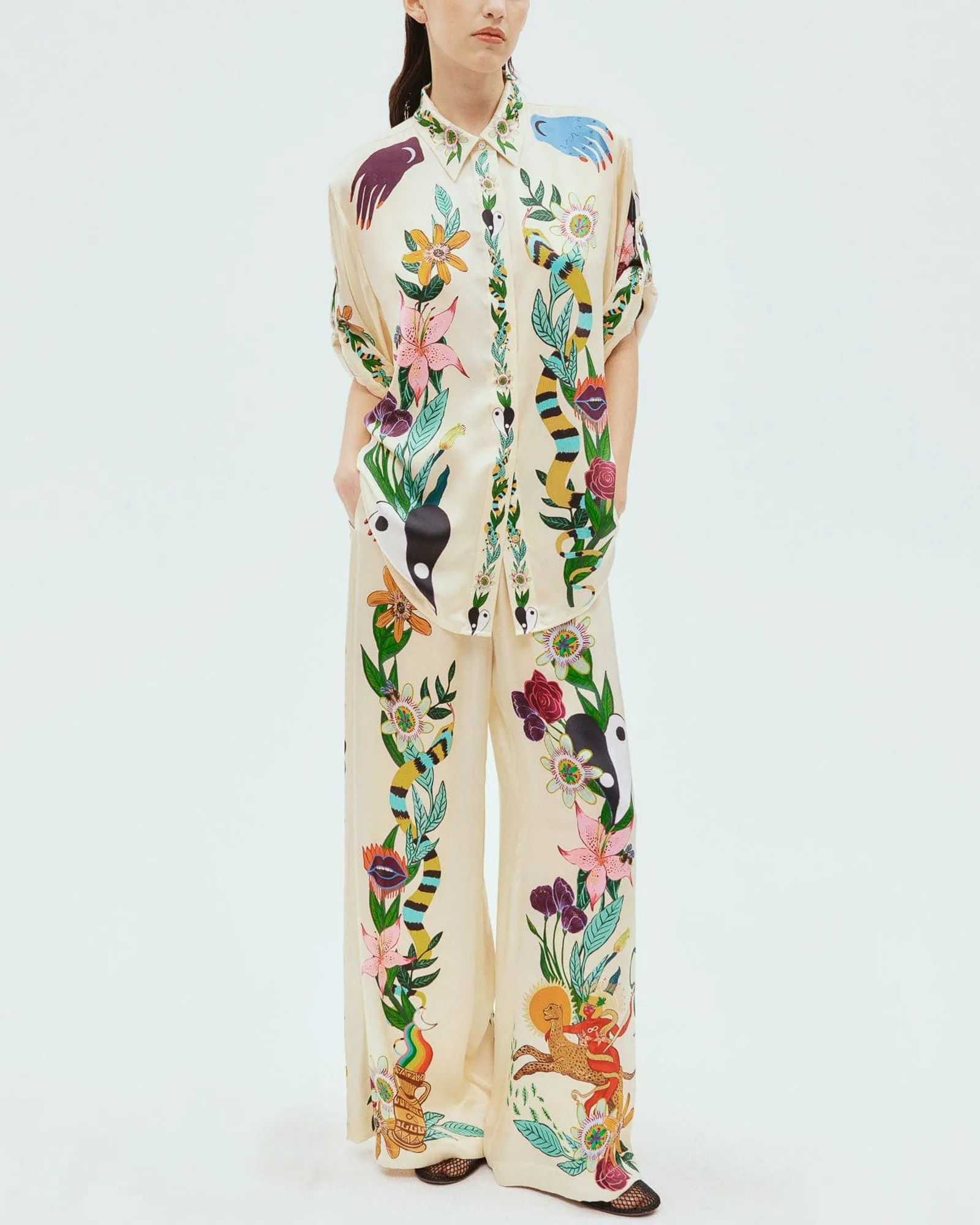 Meagan Oversized Silk Top sold by TNT Fashion product image thumbnail 2