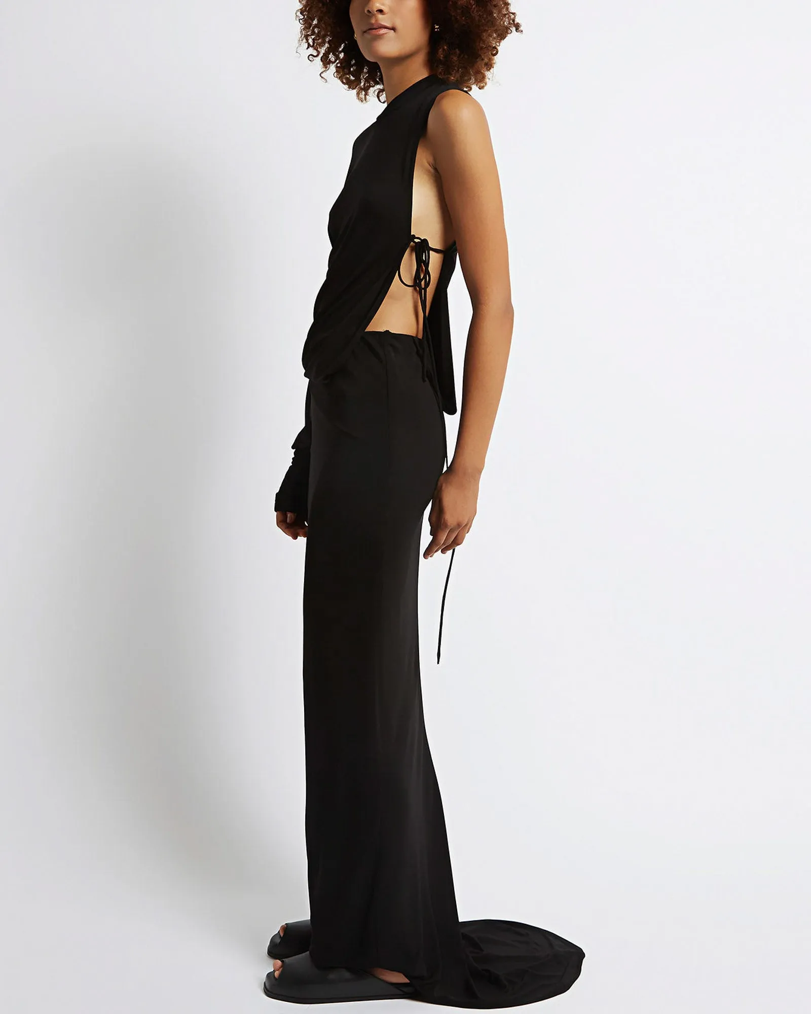 Sliced Jumper Gown sold by TNT Fashion product image thumbnail 4