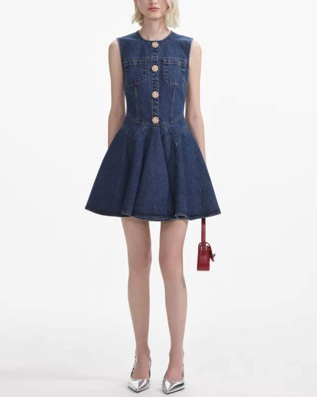 Denim Skater Dress sold by TNT Fashion