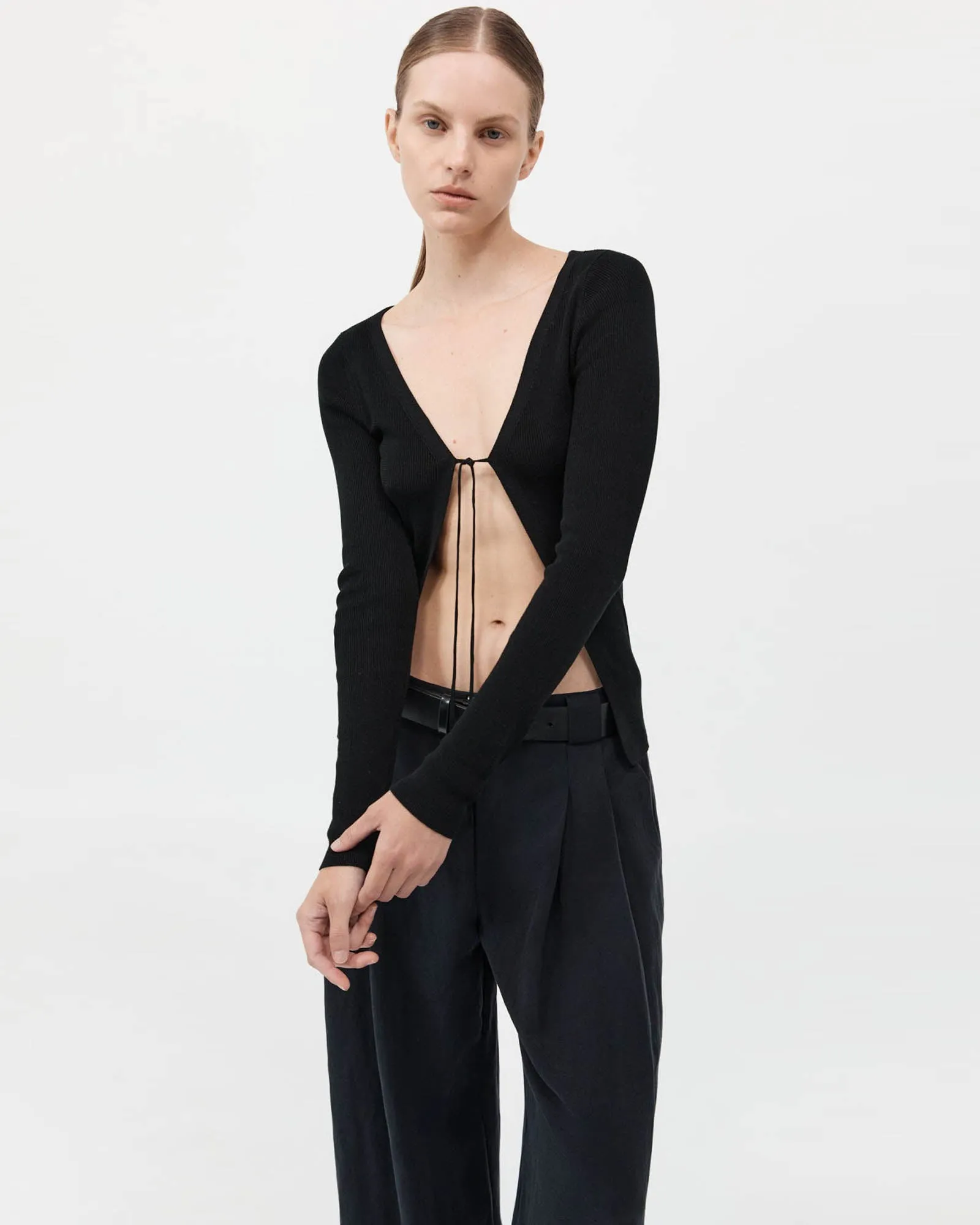 Rouleau Tie Knit Top sold by TNT Fashion product image thumbnail 2