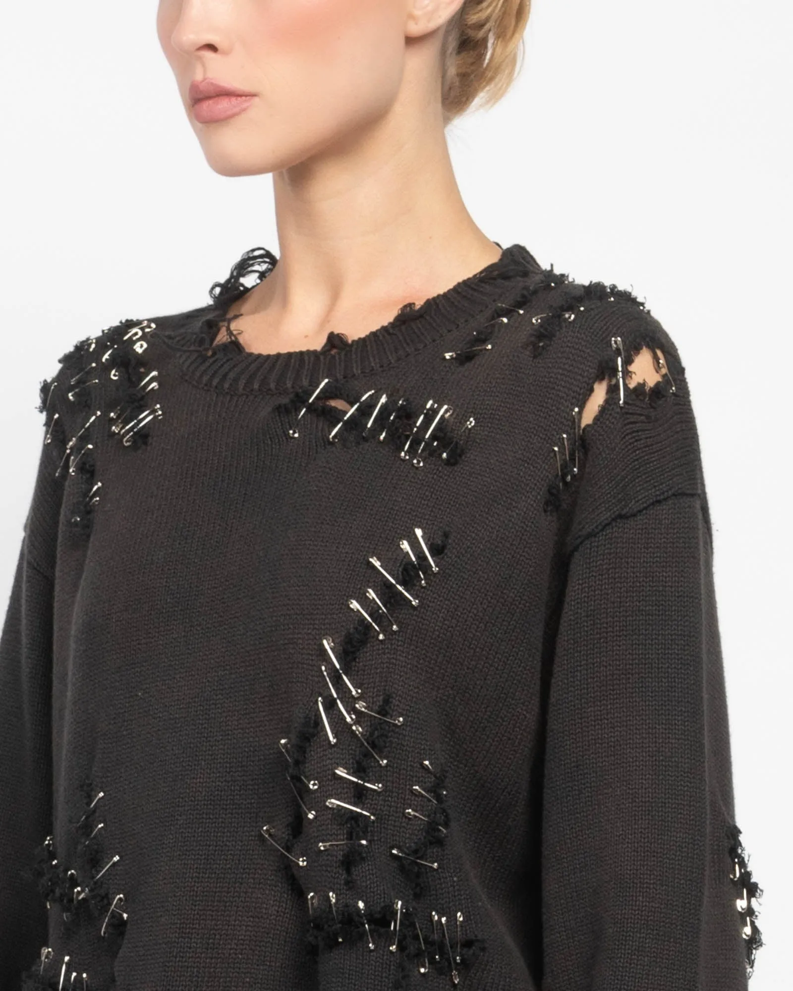 Slashed Boyfriend Sweater sold by TNT Fashion product image thumbnail 5