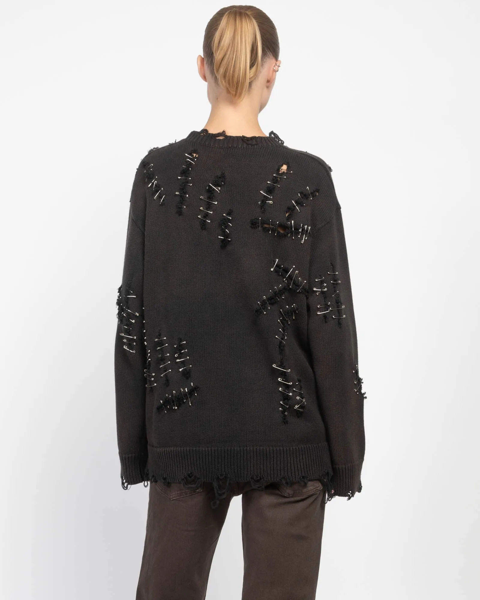 Slashed Boyfriend Sweater sold by TNT Fashion product image thumbnail 3