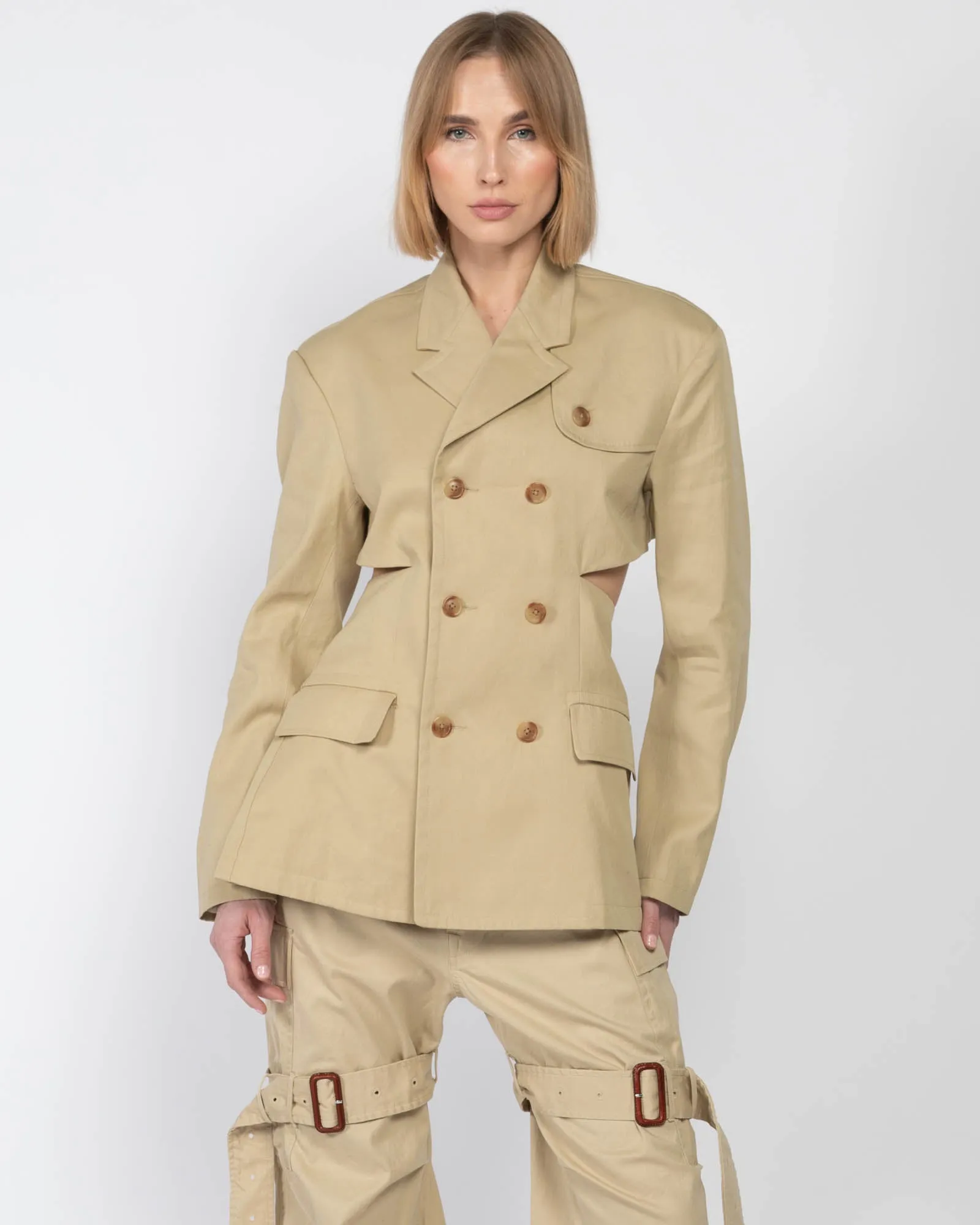 Open Back Blazer sold by TNT Fashion