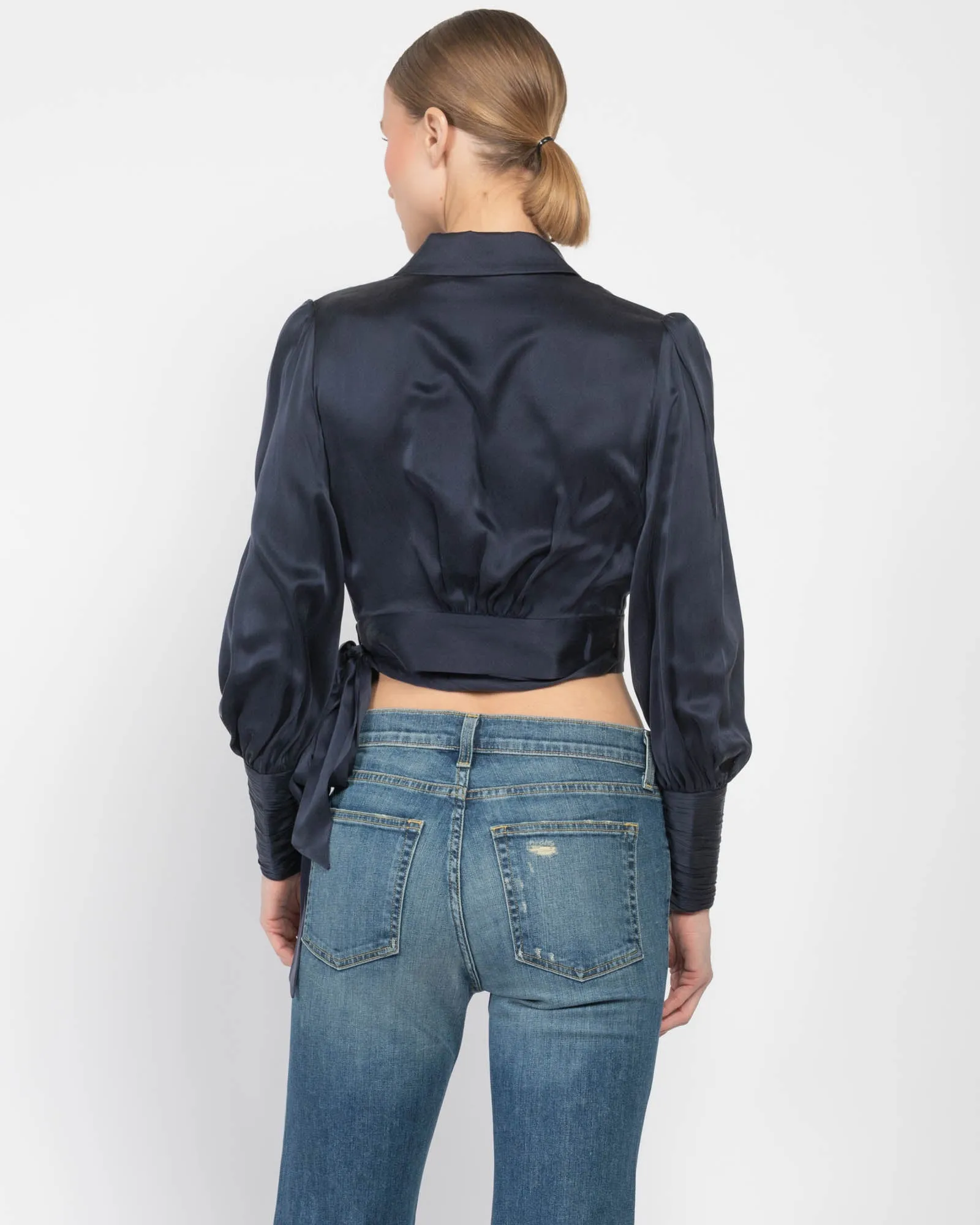 Silk Wrap Top sold by TNT Fashion product image thumbnail 3