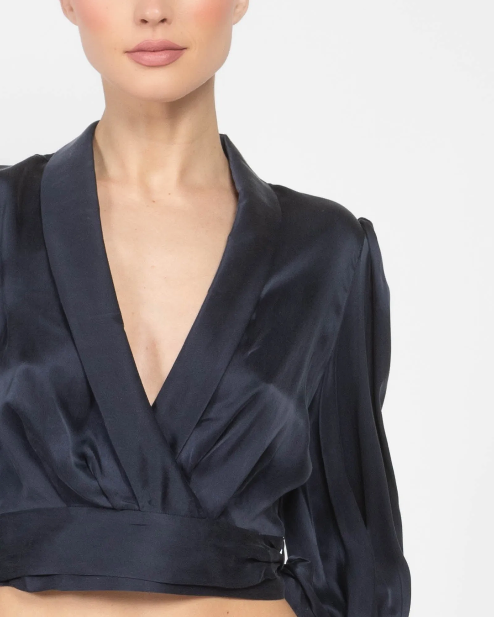 Silk Wrap Top sold by TNT Fashion product image thumbnail 5
