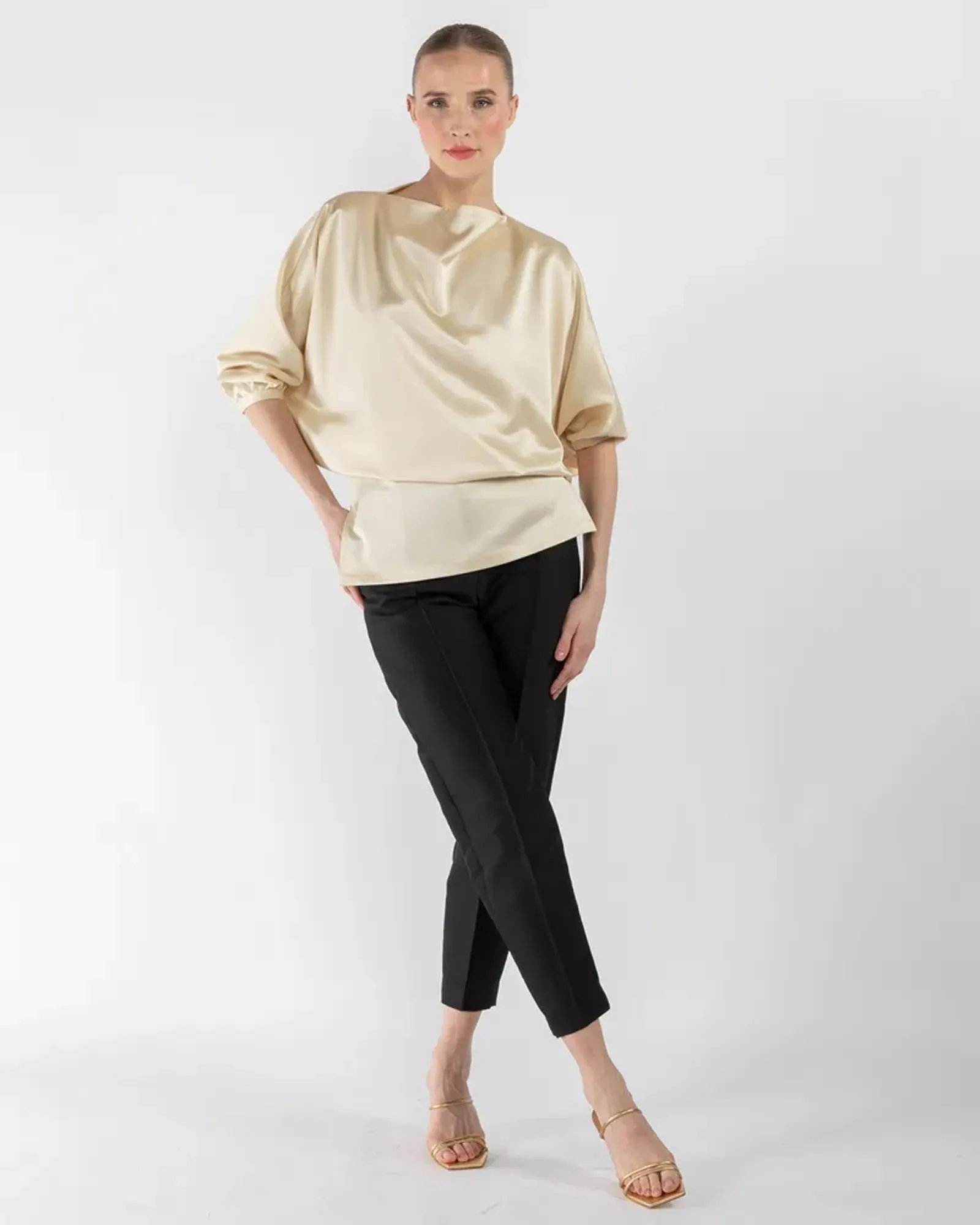 Draped Satin Top sold by TNT Fashion product image thumbnail 2