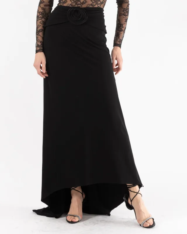 Flower Embellished Maxi Skirt sold by TNT Fashion