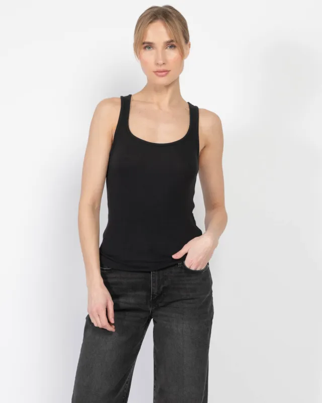 Rib Scoop Neck Top sold by TNT Fashion