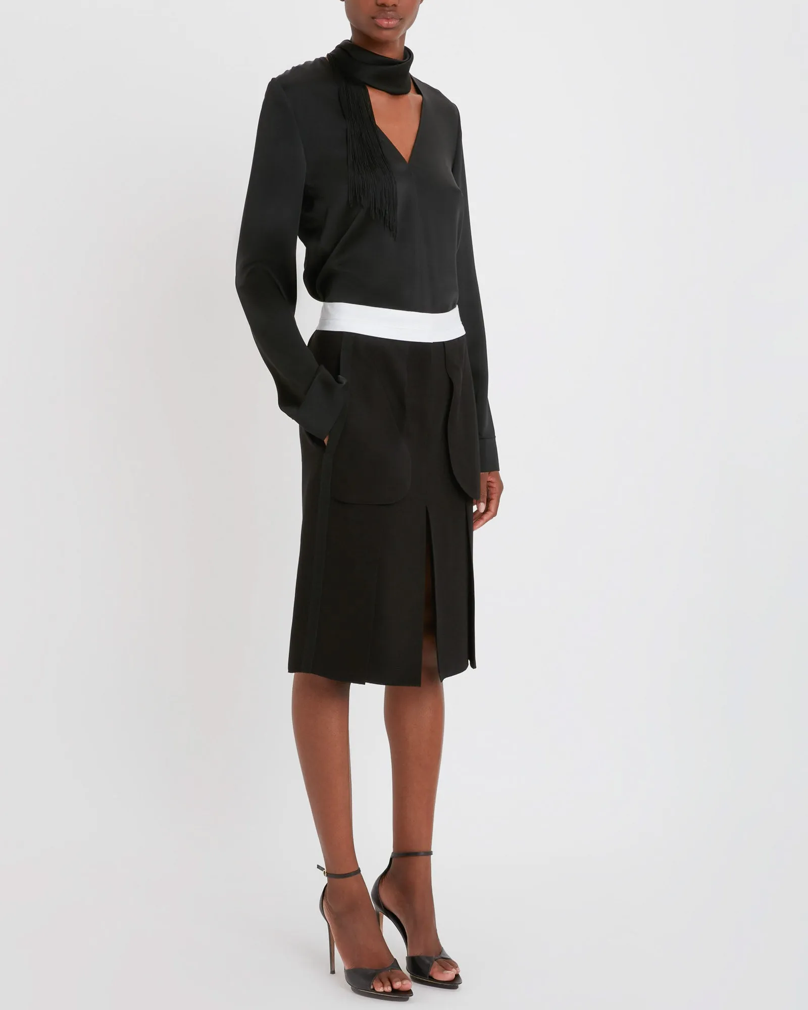 V-Neck Fringe Top sold by TNT Fashion product image thumbnail 4