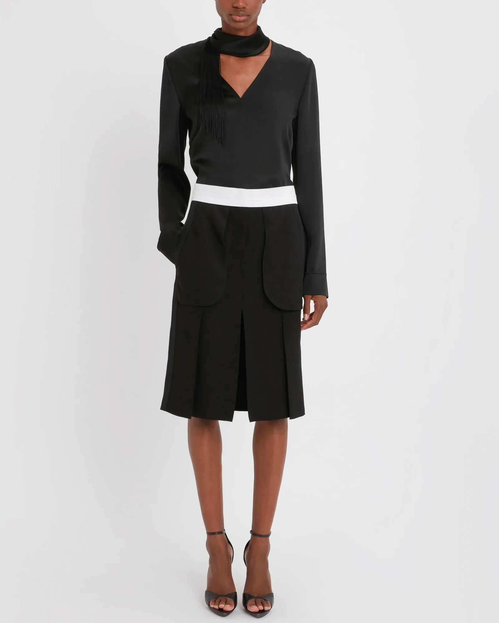 V-Neck Fringe Top sold by TNT Fashion product image thumbnail 2