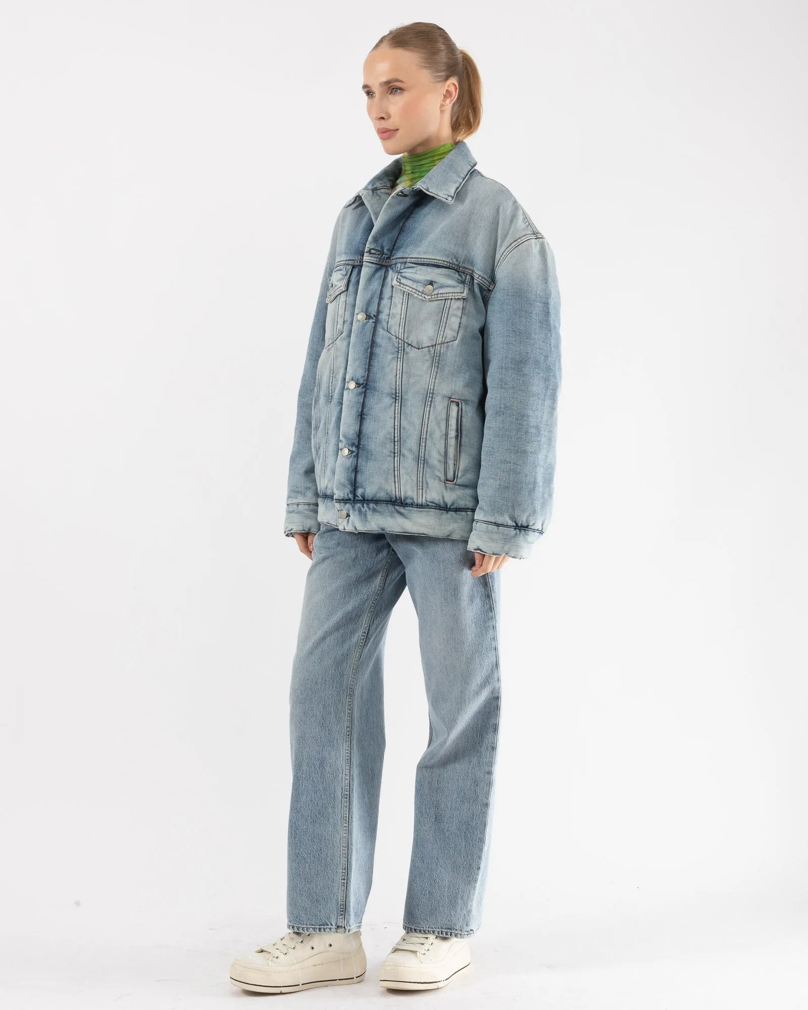 Oversized Denim Jacket sold by TNT Fashion product image thumbnail 3