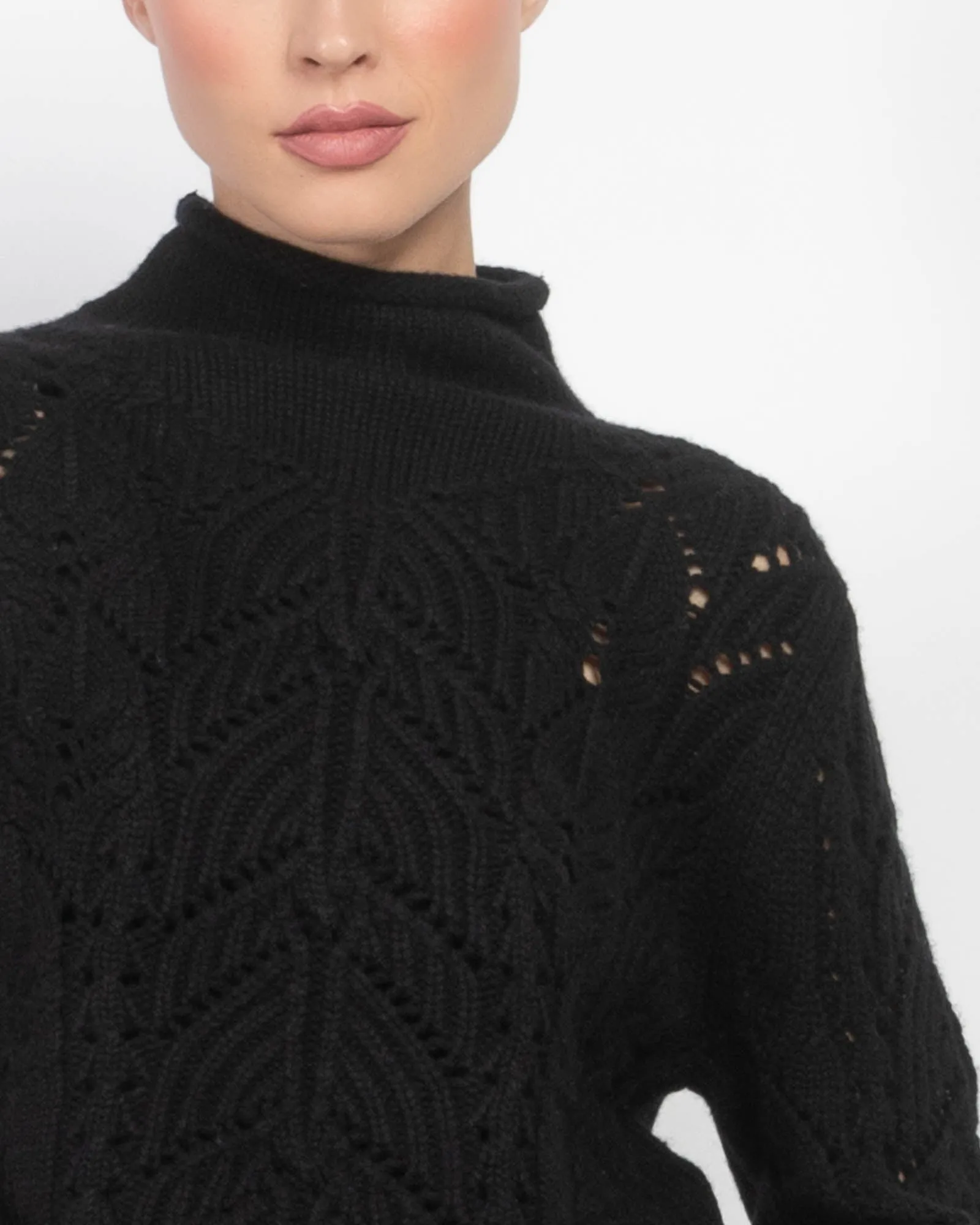 Knit Lace Turtleneck Sweater sold by TNT Fashion product image thumbnail 5