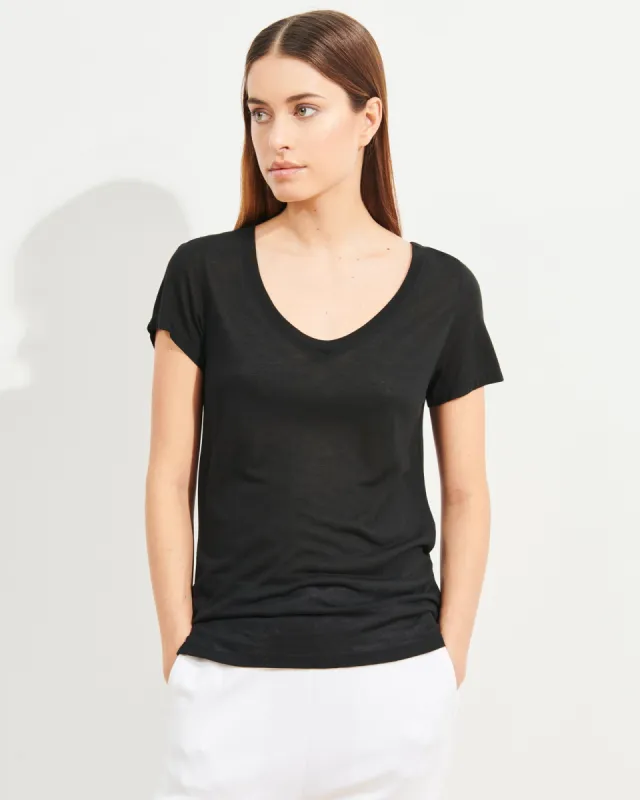 Modal Classic V-Neck T-Shirt sold by TNT Fashion