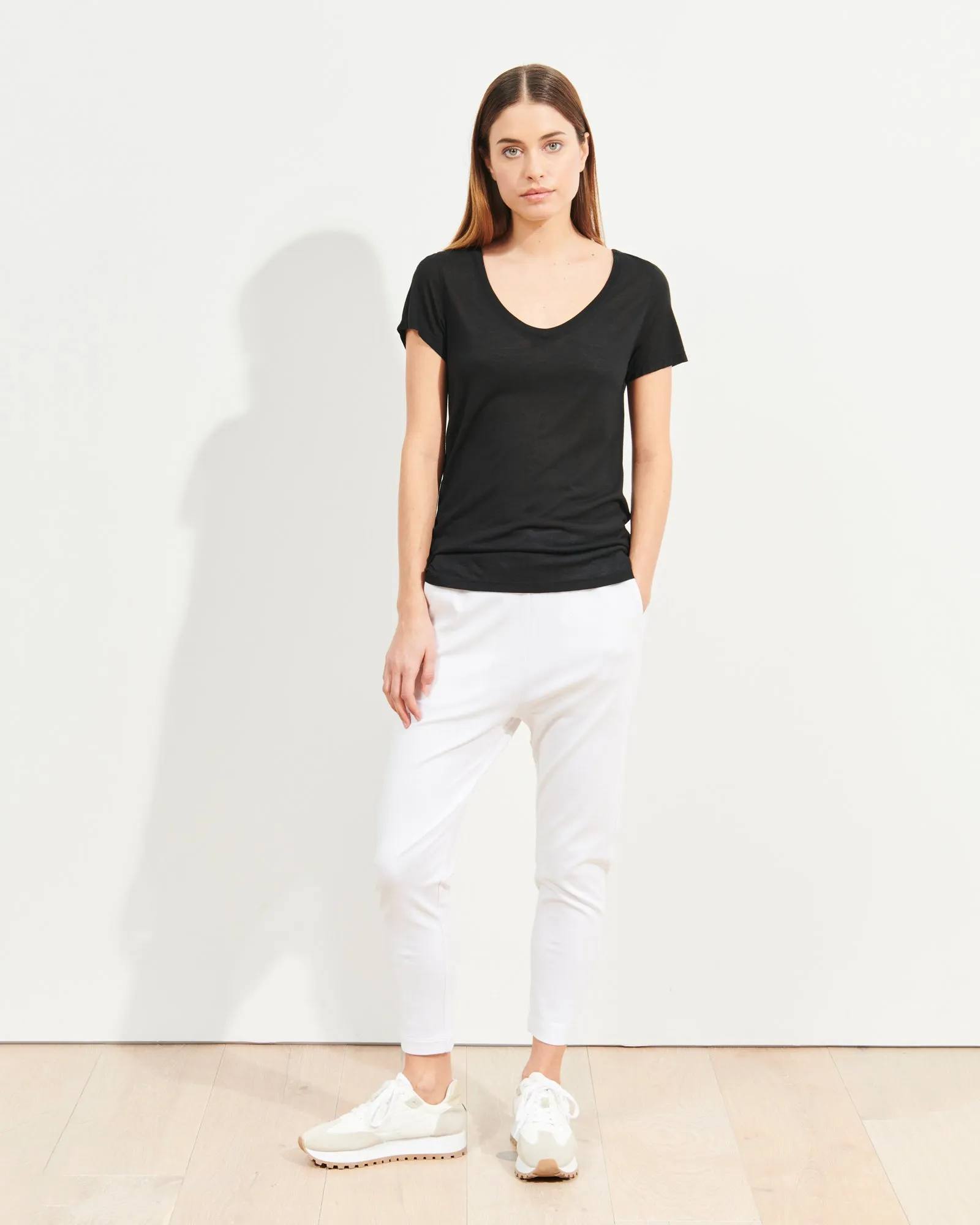 Modal Classic V-Neck T-Shirt sold by TNT Fashion product image thumbnail 2