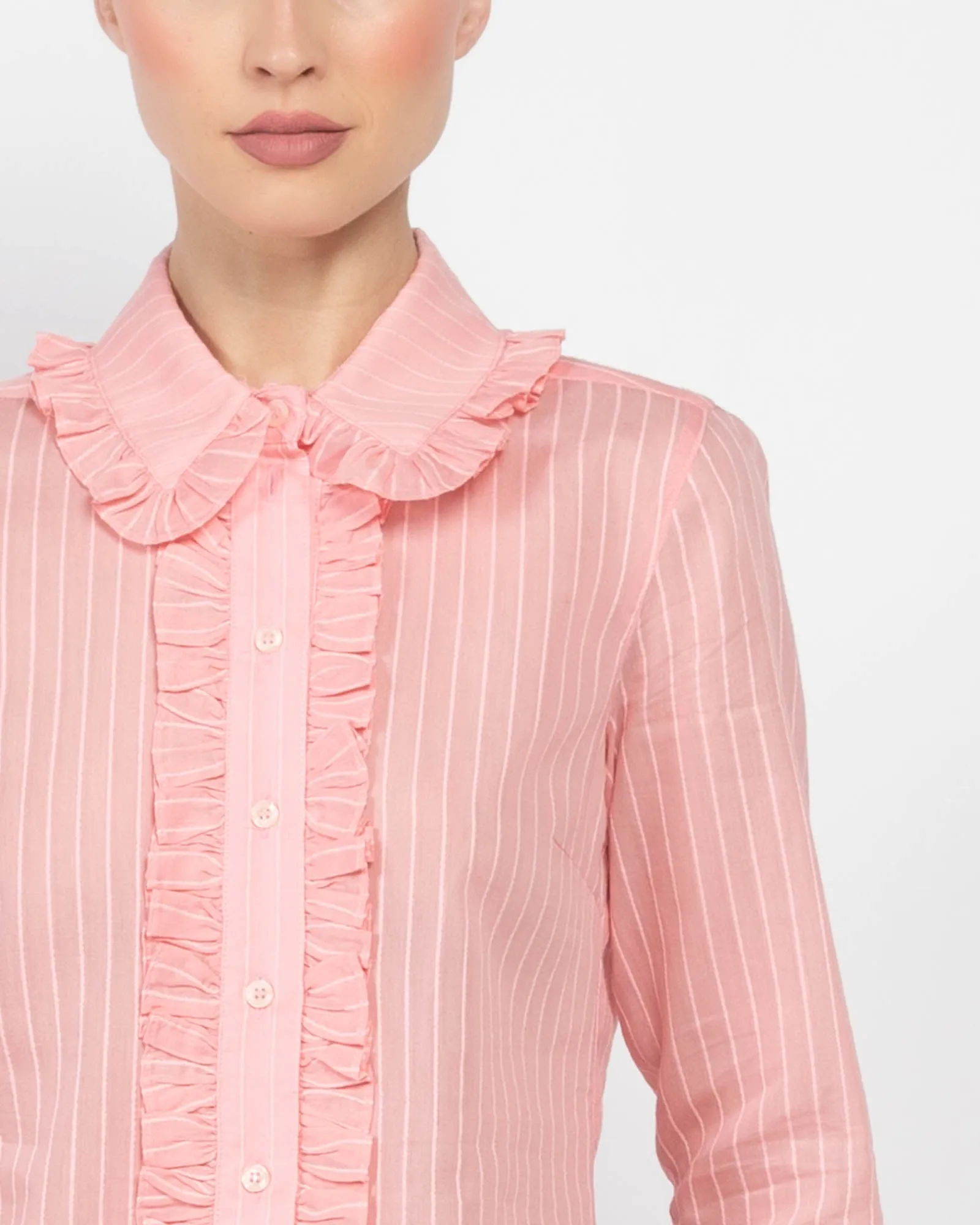 Ruffle Trim Shirt sold by TNT Fashion product image thumbnail 4