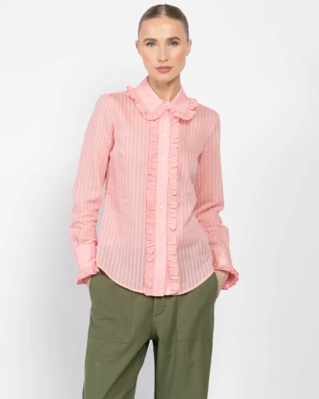Ruffle Trim Shirt sold by TNT Fashion