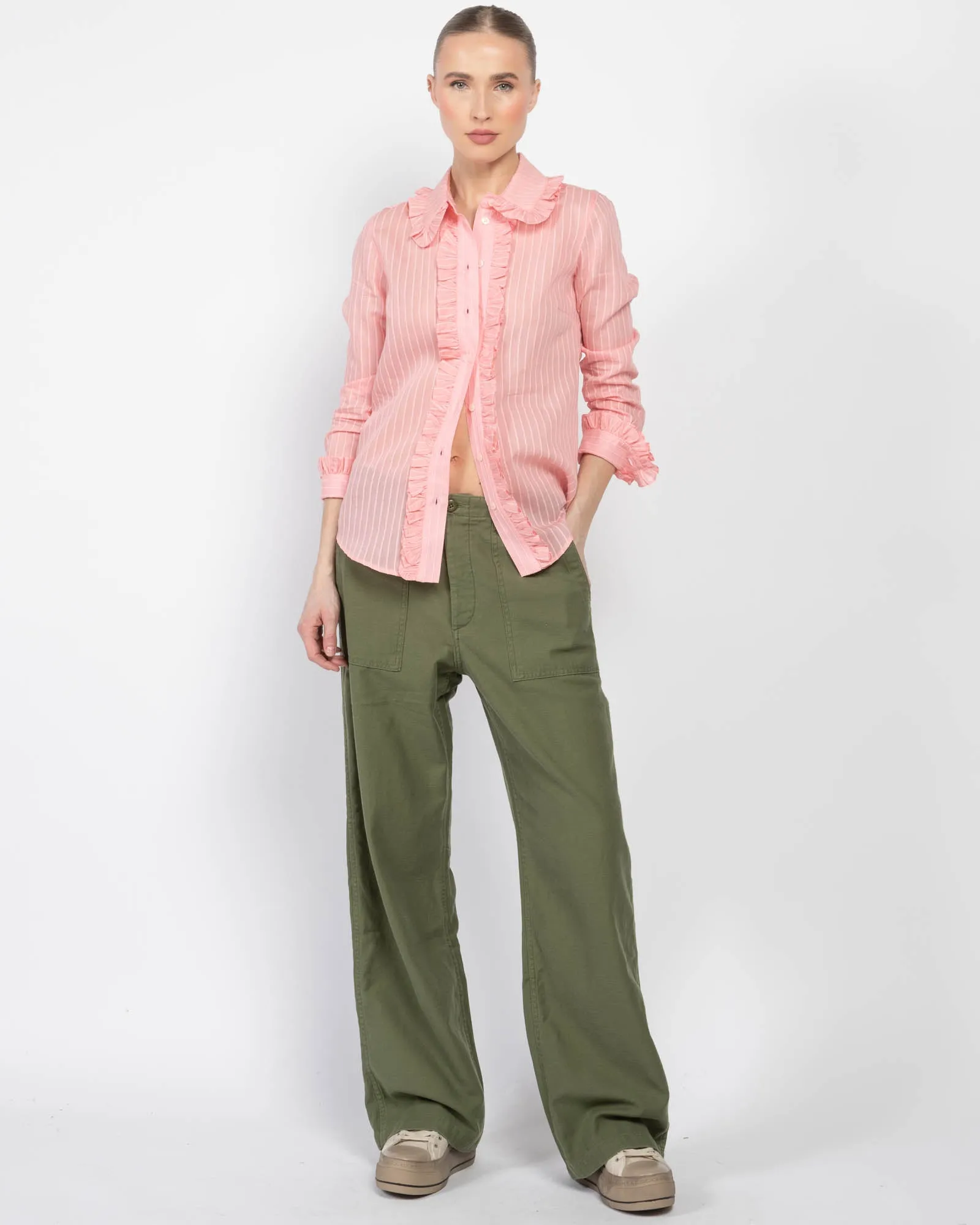 Ruffle Trim Shirt sold by TNT Fashion product image thumbnail 2