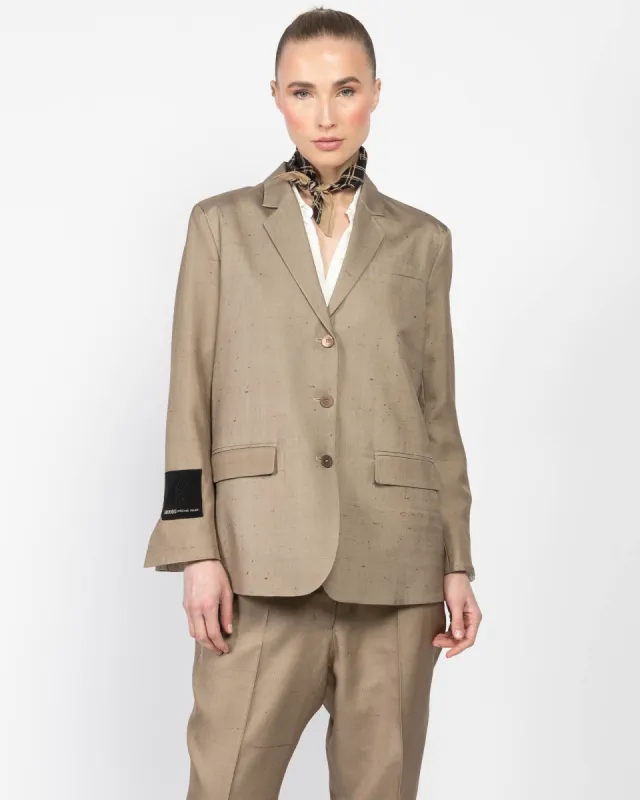 Silk 3 Button Jacket sold by TNT Fashion
