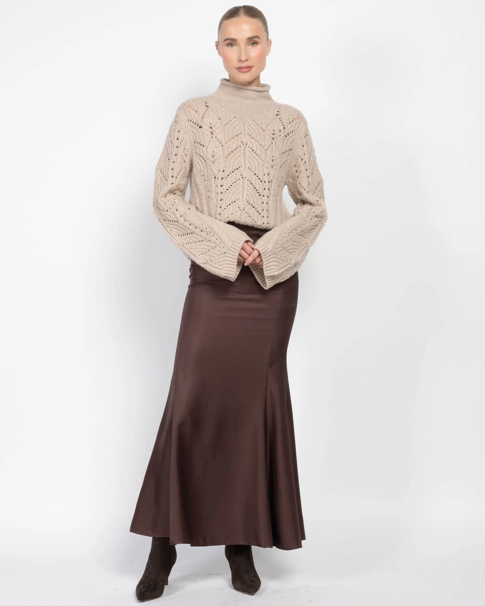 Knit Lace Turtleneck Sweater sold by TNT Fashion product image thumbnail 2